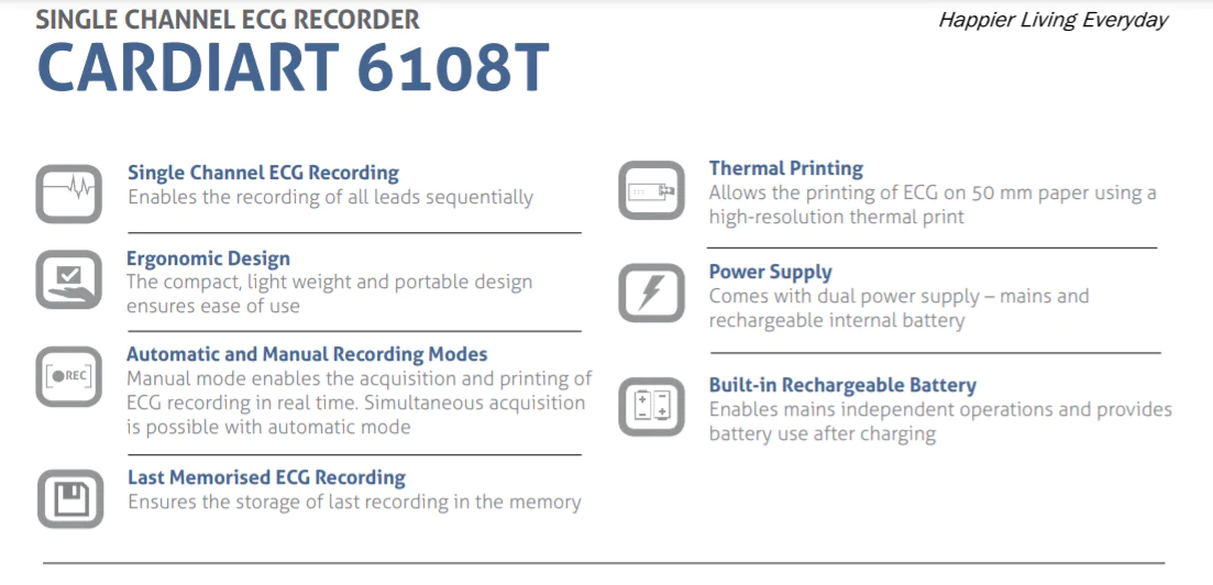 REespBuy-BPL-6108T-ECG-Machine-Features