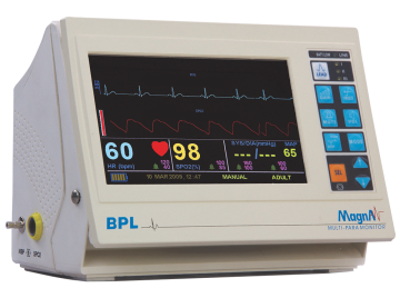 BPL Magna 3 Para Patient Monitor (Spo2, NIBP, ECG)