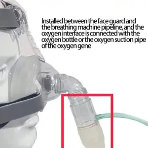 O2 Disposable Straight Connectors - Oxygen Enrich Port