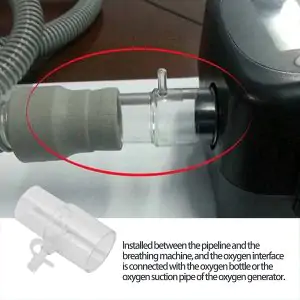 O2 Disposable Straight Connectors - Oxygen Enrich Port