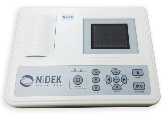 Nidek ECG-703 3-Channel ECG Machine