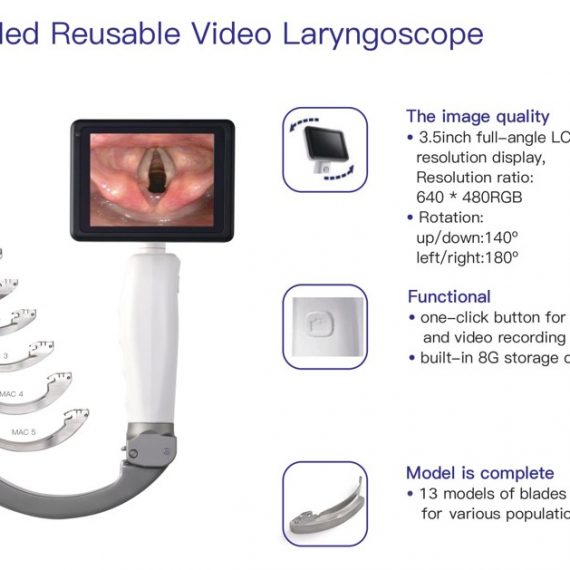 RespBuy-Hugemed-Video-laryngoscope-vl3d-Color-Display Features