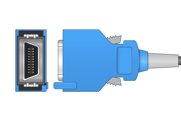 RespBuy-Nihon-Kohden-Compatible-SpO2-Adapter-Cable-20pin-DB9-Connector-20pin