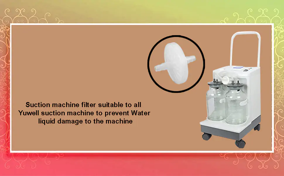Filter for Yuwell Suction Machine (White Hepa Filter)