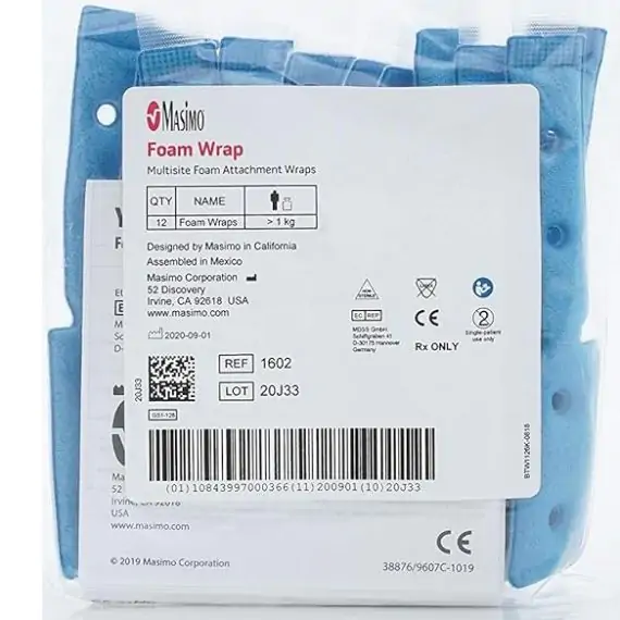 RespBuy-Masimo Foam Wraps For LNOP-LNCS-M-LNCS Y-I Sensors - Pack of 12-Pack