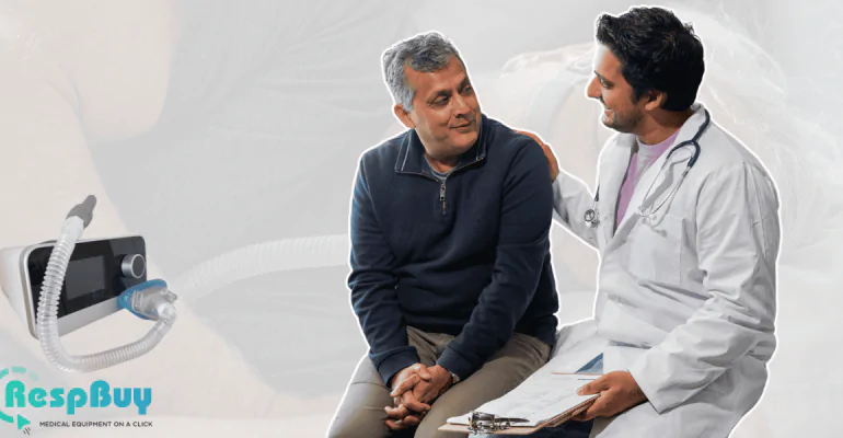 patient consulting with doctor for cpap