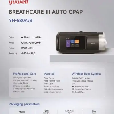 Yuwell YH-680A|B Breathcare III Auto CPAP