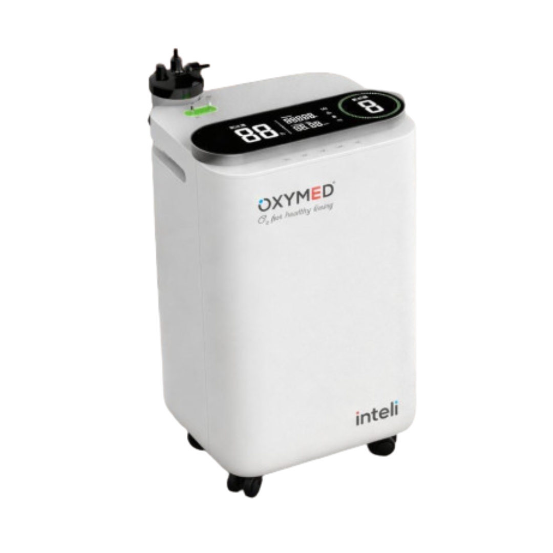 Oxymed Inteli 5LPM Auto Flow Oxygen Concentrator | Advanced Smart Oxygen Machine