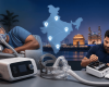 Philips CPAP machine and technician service support with India map for respiratory device repair