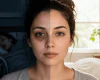 Split-face image of a woman showing dark under-eyes linked to poor sleep and improved appearance after better sleep quality with CPAP support