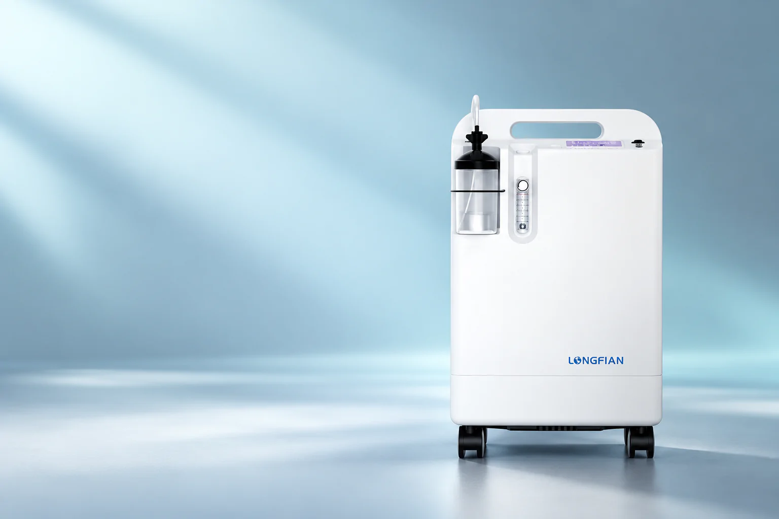Longfian JAY-5CW 5L Oxygen Concentrator 3 Longfian JAY-5CW oxygen concentrator on a clean studio background