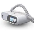 Oxymed AirSmart Bi-Level Auto with humidifier and hose - front angled view