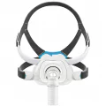 ResMed AirFit F40 full face CPAP mask with standard headgear, front view