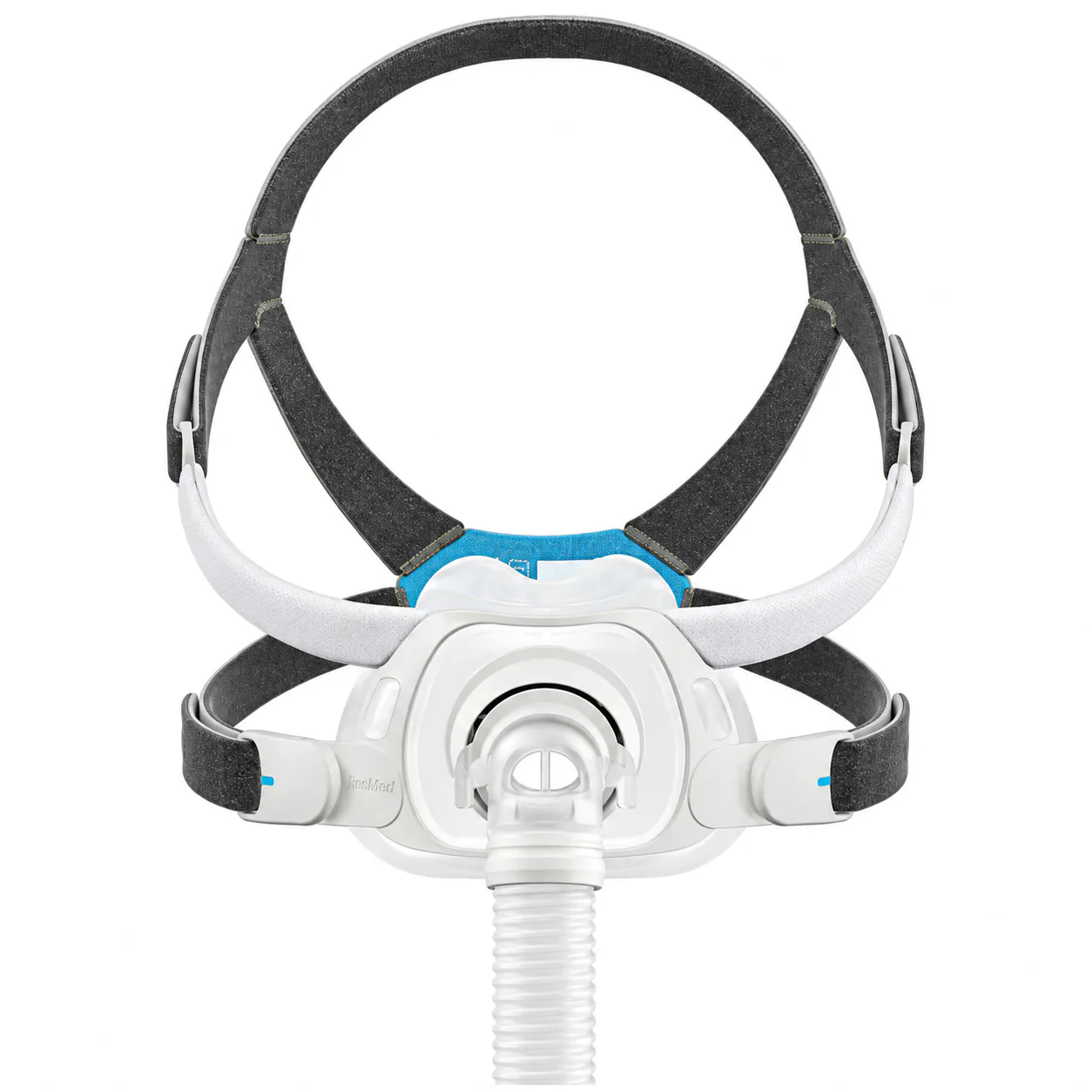 ResMed AirFit F40 full face mask with standard headgear and short tube